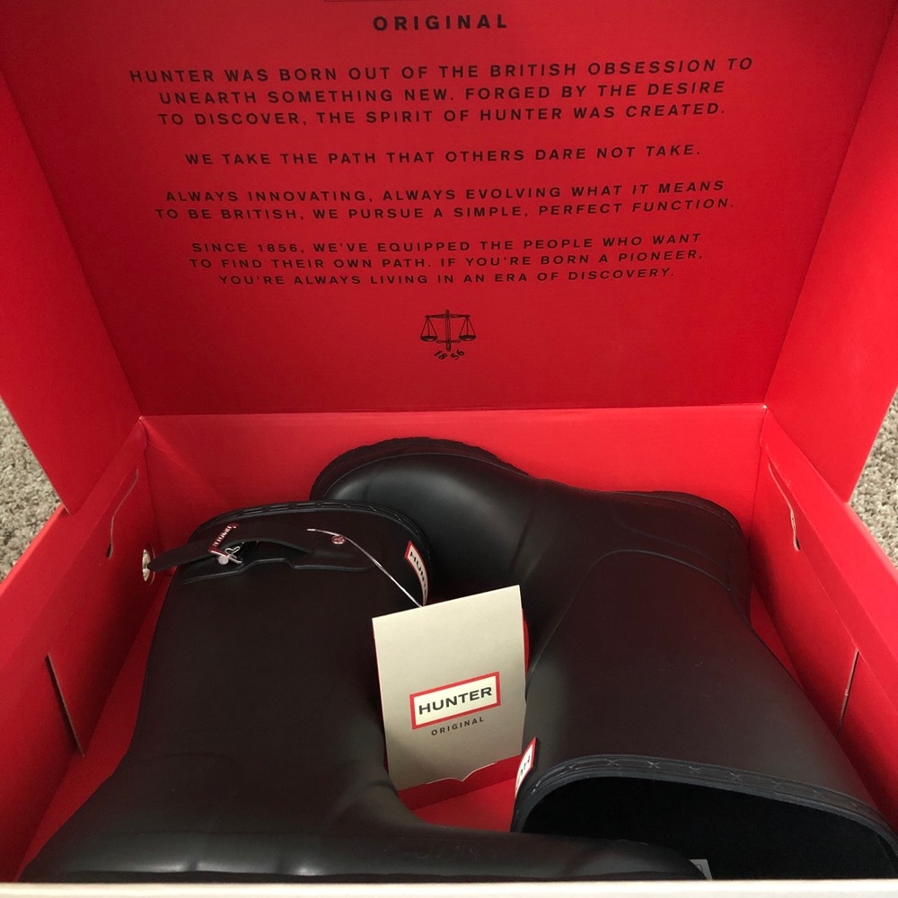 HUNTER Woman’s Rain Boot Black